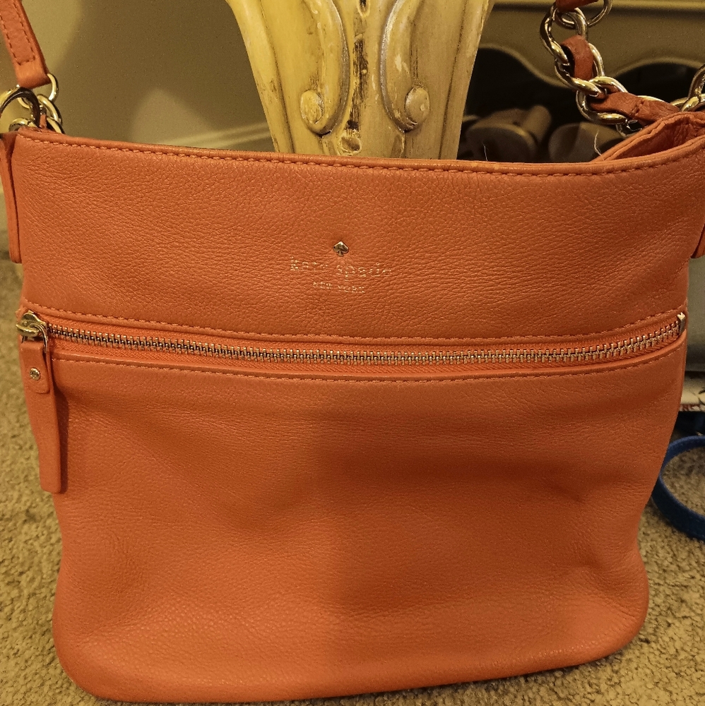 kate spade Coral Leather Shoulder Bag